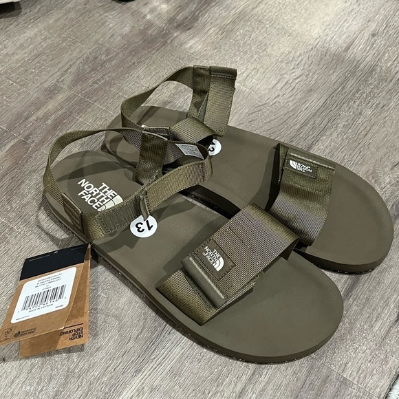 NWT The North Face TNF Size 13 Brown Skeena Sandals Men’s Flip Flops - Picture 1 of 6
